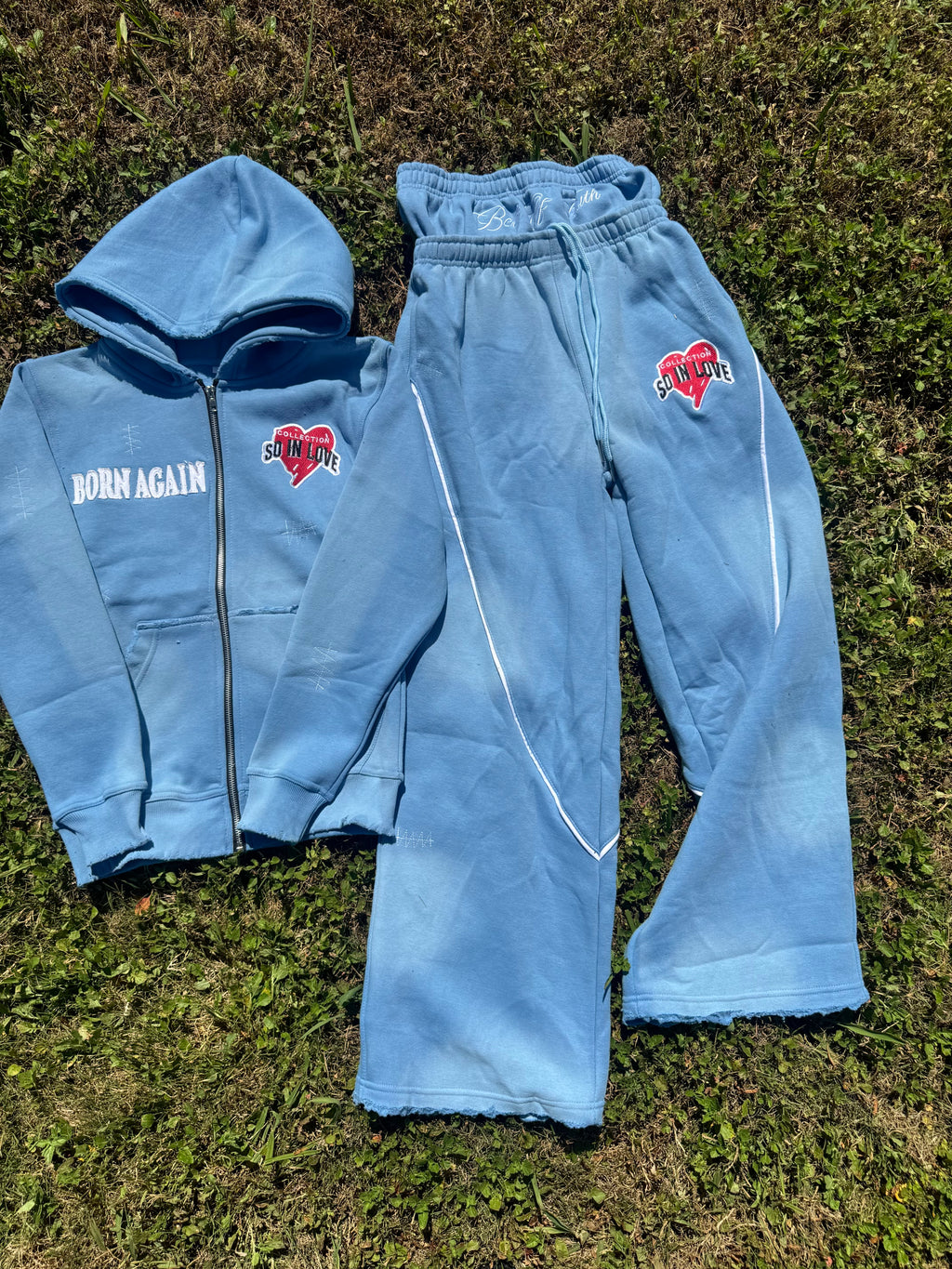 Blue Born again set