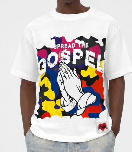 White Spread The Gospel Tee