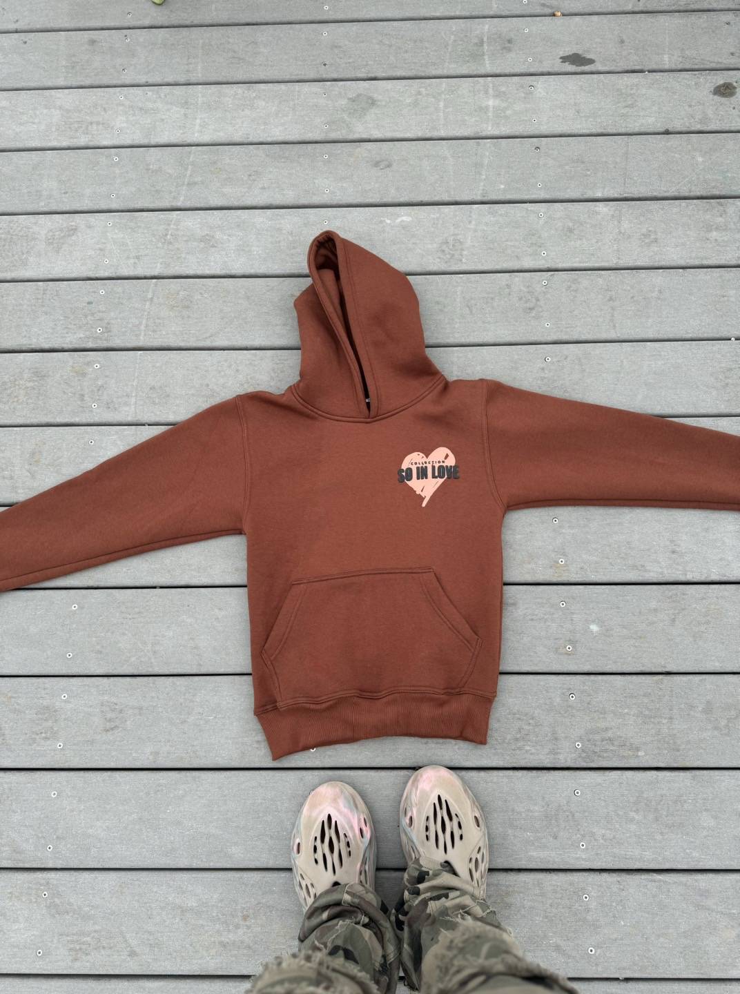 So In Love Brown Hoodie